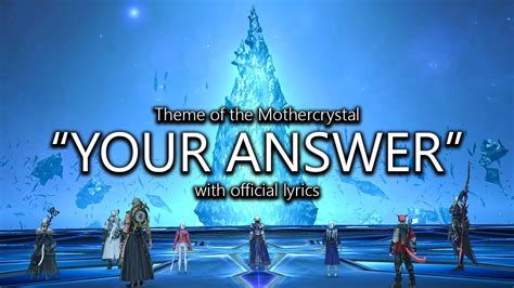 Ffxiv answers lyrics - During the final phase of the fight, a remix of "The Maker's Ruin" and "Endwalker" plays, entitled "With Hearts Aligned".🎬 Post-Endwalker – The Movie playli...